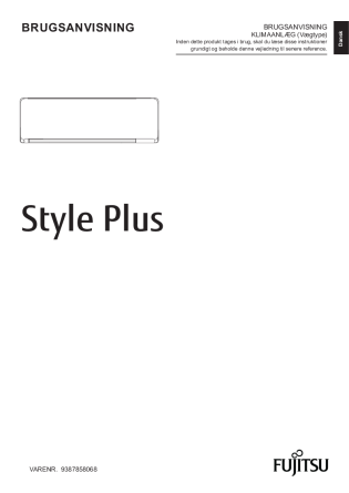 

Fujitsu Style Plus Brugermanual

